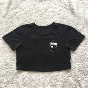 Stussy Eight Ball Crop Top